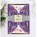 Slap-up Invitation Card Glitter Paper Tape Marriage Invitation Laser Cut